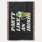 Party wie ein Irin Decke (Vorderseite Vertikal)
