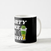 Party wie ein Irin Kaffeetasse (VorderseiteRechts)