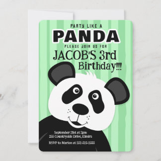 Party wie ein Panda Boy Girl Geburtstag in jedem A Einladung