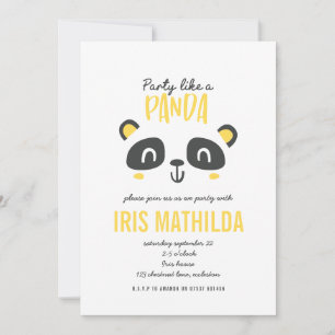 Party wie ein Panda leuchtend bunt Geburtstag