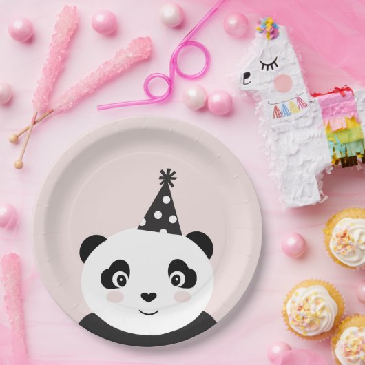 Party wie ein Panda-Teller Pappteller (Party)
