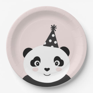 Party wie ein Panda-Teller Pappteller