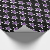 Party wie ein Rockstar - Lila Star Wrapping Paper Geschenkpapier (Ecke)