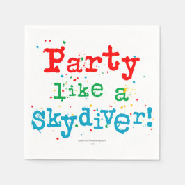Party wie ein SKYDIVER! Serviette