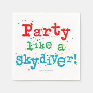 Party wie ein SKYDIVER! Serviette