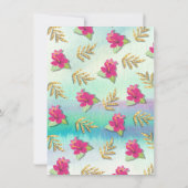 Party wie ein tropischer Ananas Geburtstag Einladung (Rückseite)