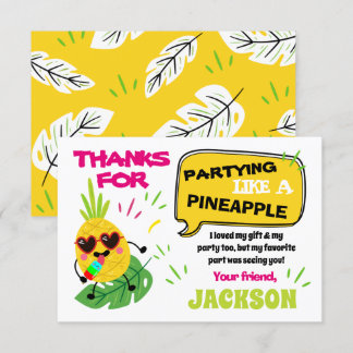 Party wie ein tropischer Geburtstag von Ananas vie Einladung