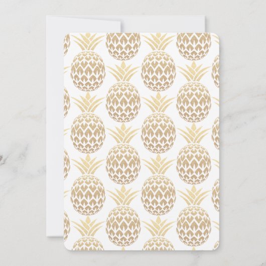 Party wie eine Ananas-Babydusche Einladung (Rückseite)