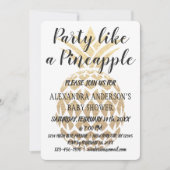 Party wie eine Ananas-Babydusche Einladung (Vorderseite)