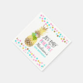 Party wie eine Ananas Geburtstagsparty Napkin Serviette (Ecke)