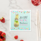 Party wie eine Ananas Geburtstagsparty Napkin Serviette (Beispiel)
