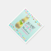 Party wie eine Ananas Geburtstagsparty Napkin Serviette (Ecke)