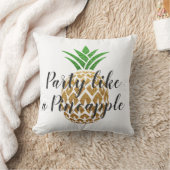 Party wie eine Ananas Tropischer Geburtstag Kissen (Decke)