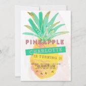 Party wie eine Ananas zum Geburtstag Einladung (Vorderseite)