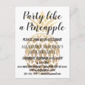 Party wie eine Ananas zum Geburtstag Einladung (Vorderseite)