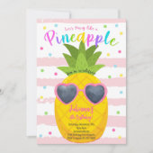 Party wie eine Ananas zum Geburtstag Einladung (Vorderseite)