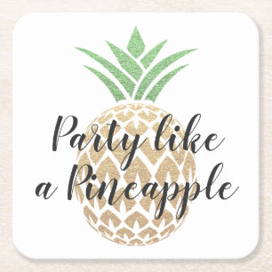 Party wie eine Ananas zum Geburtstag Untersetzer
