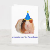 Party wie eine Guinea Pappkarten Einladung (Rückseite)