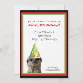 Party wie eine Meekat Einladung! Einladung (Rückseite)