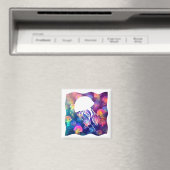 Party wie eine Qualle-Silhouette anpassbar Magnet (In Situ (Geschirrspüler))