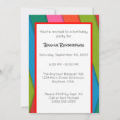 Party wie eine tierische Gorilla mit Hut zum Gebur Einladung (Rückseite)