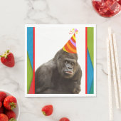 Party wie eine tierische Gorilla mit Hut zum Gebur Serviette (Beispiel)