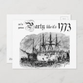 Party wie es ist 1773 postkarte (Vorne/Hinten)