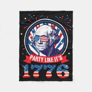 Party wie es ist 1776 4. Juli George Washington Fleecedecke