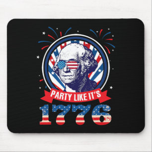 Party wie es ist 1776 4. Juli George Washington Mousepad