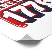 Party, wie es ist 1776 Funny Zitat Poster (Ecke)