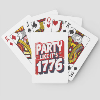 Party, wie es ist 1776 Funny Zitat Spielkarten