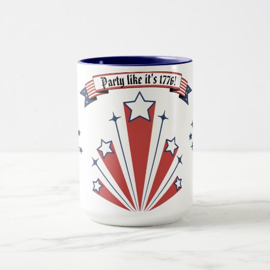 "Party, wie es ist 1776!" Kaffee/Tee Tasse (Zentrum)