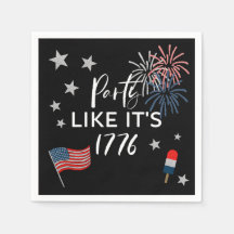 Party Wie es ist 1776 Party Napkins