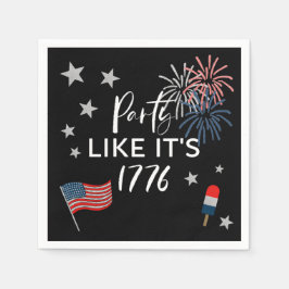 Party Wie es ist 1776 Party Napkins Serviette