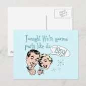Party wie es ist 1959! postkarte (Vorne/Hinten)