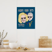 Party Wie es ist 1992 mit Bill und Hillary Poster (Küche)