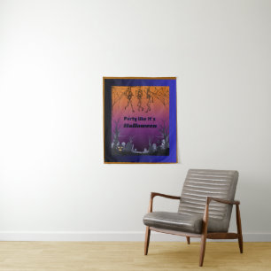 Party wie Halloween-Tapestry Wandteppich