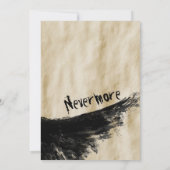 Party wie Nevermore Raven Flügel Halloween Einladung (Rückseite)