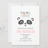 Party wie Panda leuchtend multicolor Geburtstag