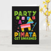 Party wie Pinata wird zerschlagen Karte (Gelbe Blume)