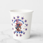 Party Wie sein amerikanischer Adler von 1776 und s Pappbecher (Vorderseite)