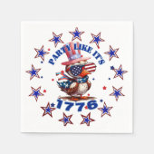 Party Wie sein amerikanischer Adler von 1776 und s Serviette (Vorderseite)