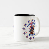 Party Wie sein amerikanischer Adler von 1776 und s Zweifarbige Tasse (VorderseiteRechts)