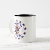 Party Wie sein amerikanischer Adler von 1776 und s Zweifarbige Tasse (Vorderseite Links)