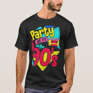 Party wie seine Diskothek Retro der 90er Jahre T-Shirt