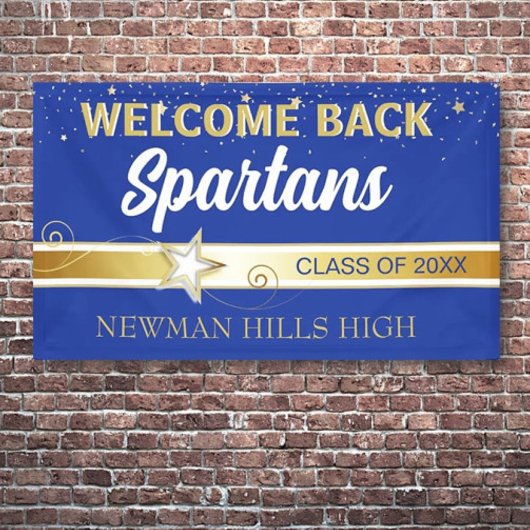 Party! Wiedersehen-Banner für die Welcome Back Cla Banner