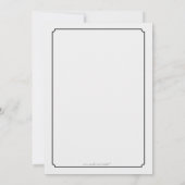 Party, Wiedersehen oder Event 12x18 Schwarze Einla Einladung (Rückseite)