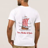 Party Wikingers Longship T-Shirt (Rückseite)