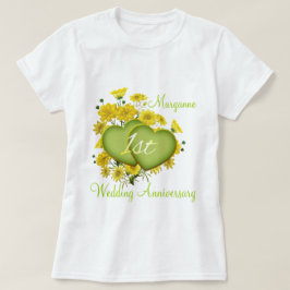 Party-Wildblume zum 1. Hochzeitstag T-Shirt