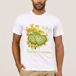Party-Wildblume zum 1. Hochzeitstag T-Shirt